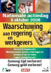 pamflet nationale actiedag 6 oktober 2008